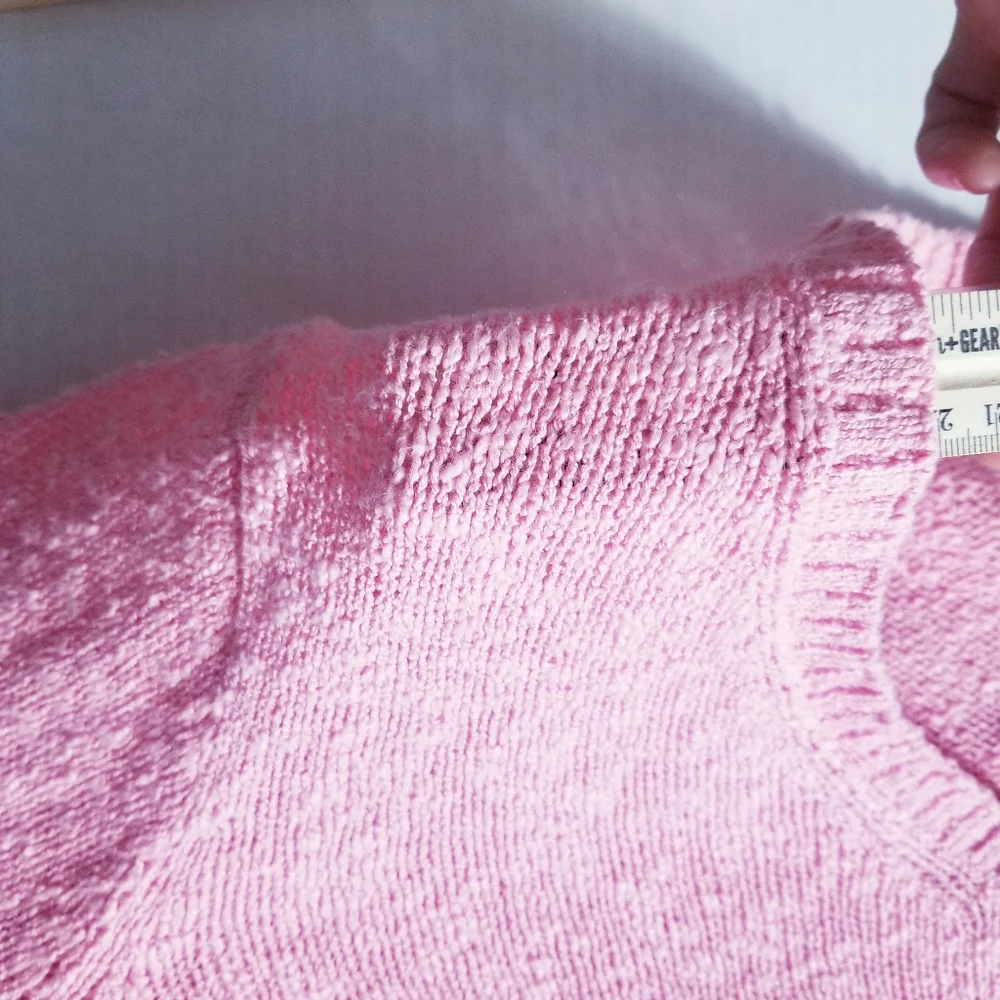 NWT J. CREW V-NECK PINK SWEATER SIZE SMALL
